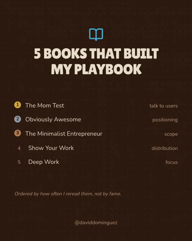 5 books that built my playbook