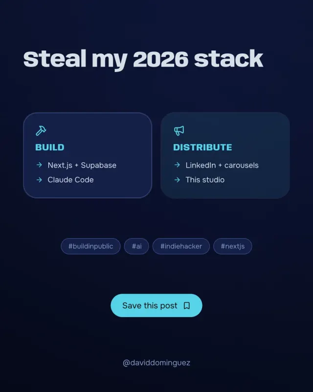 Steal my 2026 stack